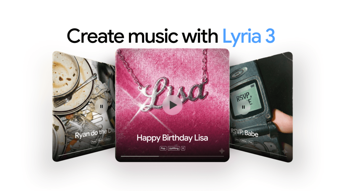Record scratch—Google's Lyria 3 AI music model is coming to Gemini today